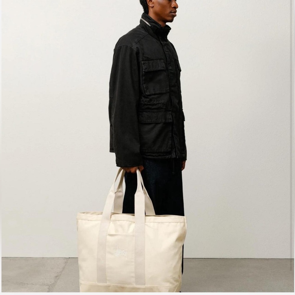Stussy Cream XL Tote bag